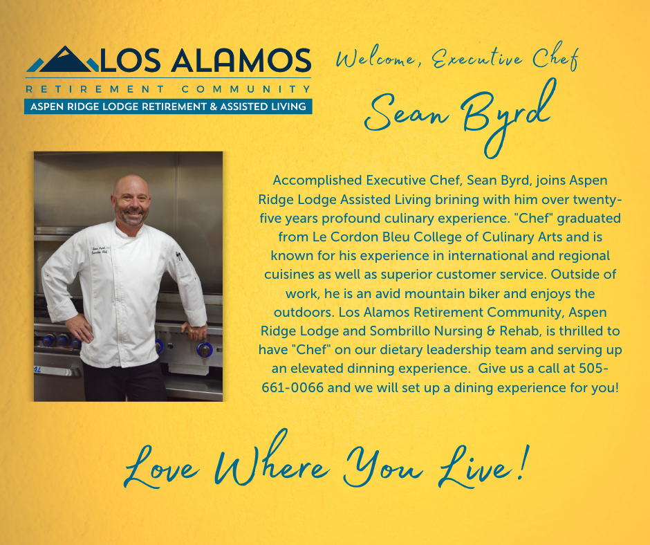 We Welcome Our New Executive Chef, Sean Byrd